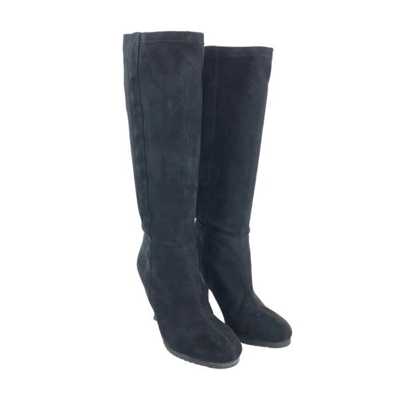 🔥 BCBGeneration PL Bettys Black Faux Suede Tall Womens Boots size 8.5 - Picture 3 of 13